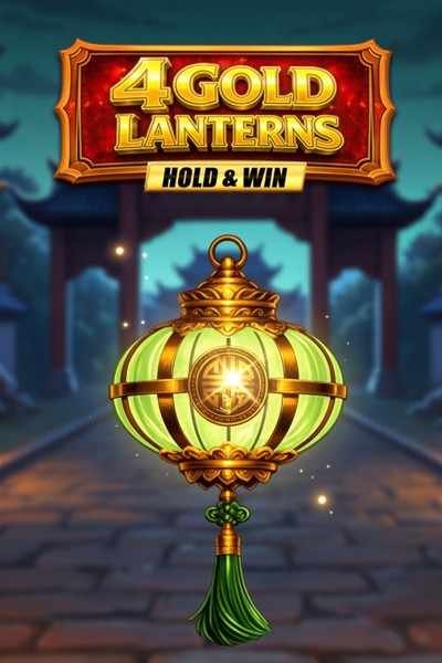 Titelbild des Spielautomaten 4 Gold Lanterns Hold & Win im Kingmaker Casino